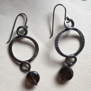 Silpada earrings with purple stone
